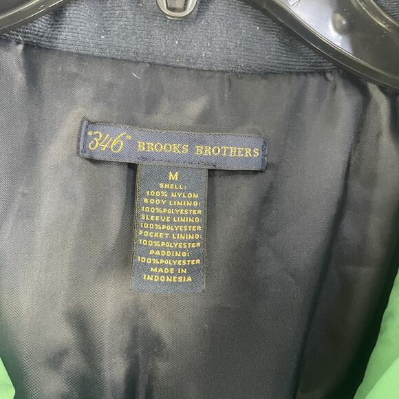 Brooks Brothers 346 Jacket Mens Medium Green Navy Hooded Primaloft Insulated - Picture 4 of 13